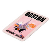 Reiseplakat für deutsche Fluggesellschaften nach B Magnet (Linke Seite)