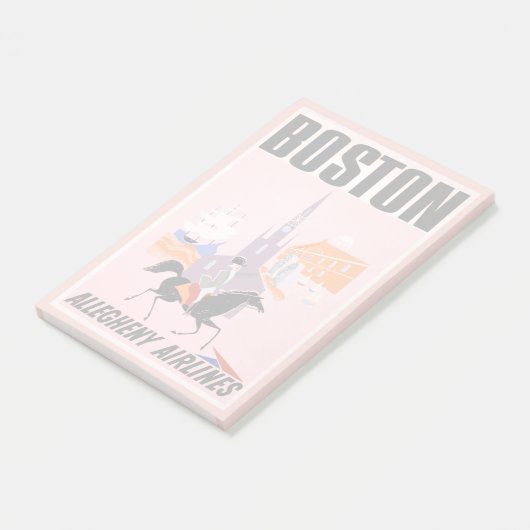 Reiseplakat für deutsche Fluggesellschaften nach B Post-it Klebezettel (angewinkelt)