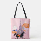 Reiseplakat für deutsche Fluggesellschaften nach B Tasche (Rückseite)