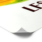 Reiseplakat für die Alpen Poster (Ecke)