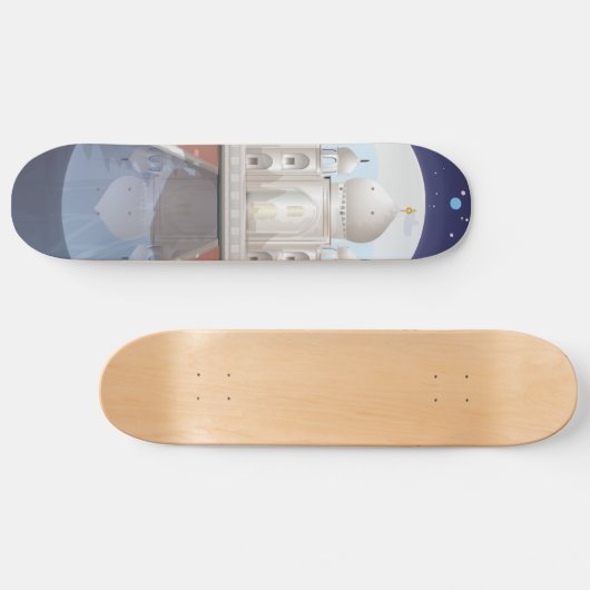 Reiseplakat für die indische Welt Skateboard (Horizontal)