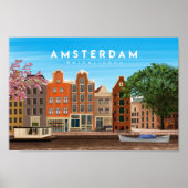 Reiseplakat für die Niederlande Amsterdam Poster (Vorne)