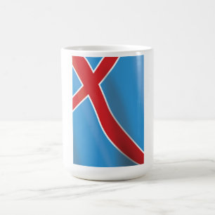 Reiseplakat für die norwegische Flagge Kaffeetasse