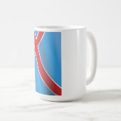 Reiseplakat für die norwegische Flagge Kaffeetasse (VorderseiteRechts)