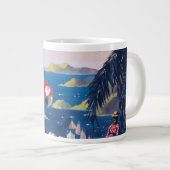 Reiseplakat für die Überfahrt über die Karibik Jumbo-Tasse (Vorderseite Rechts)