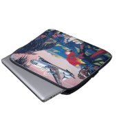 Reiseplakat für die Überfahrt über die Karibik Laptopschutzhülle (Vorne Knopf)