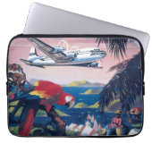 Reiseplakat für die Überfahrt über die Karibik Laptopschutzhülle (Vorderseite)