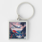 Reiseplakat für die Überfahrt über die Karibik Schlüsselanhänger (Vorne)