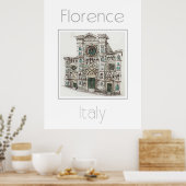 Reiseplakat für Florenz Italien Poster (Küche)