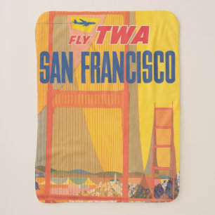 Reiseplakat für Flug Twa nach San Francisco Sherpadecke