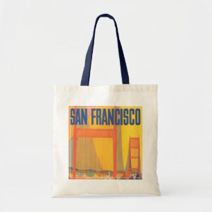 Reiseplakat für Flug Twa nach San Francisco Tragetasche