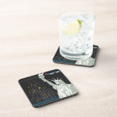 Reiseplakat für Flüge mit Northwest Airlines Getränkeuntersetzer (Rechte Seite)