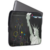 Reiseplakat für Flüge mit Northwest Airlines Laptopschutzhülle (Vorne Rechts)