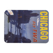 Reiseplakat für Flüge von Trans World Airlines Magnet (Horizontal)