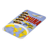 Reiseplakat für Fluggesellschaften aus Nordwesteur Magnet (Linke Seite)