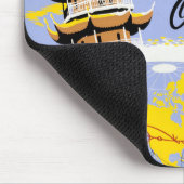 Reiseplakat für Fluggesellschaften aus Nordwesteur Mousepad (Ecke)