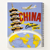 Reiseplakat für Fluggesellschaften aus Nordwesteur Notizblock (Rückseite)