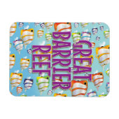 Reiseplakat für Great Barrier Reef Cartoon Magnet (Horizontal)