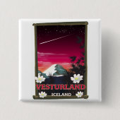 Reiseplakat für Island Button (Vorderseite)