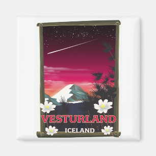 Reiseplakat für Island Magnet