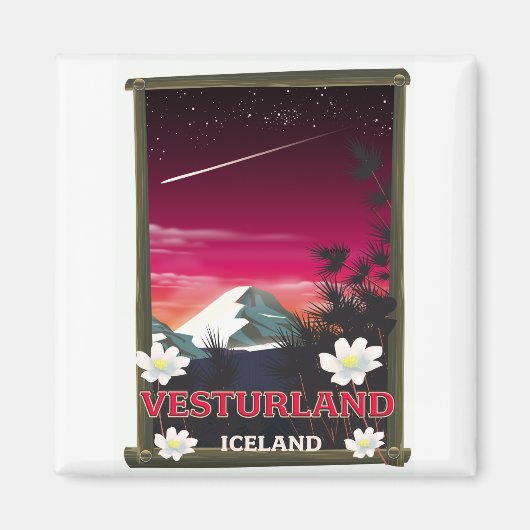 Reiseplakat für Island Magnet (Vorne)