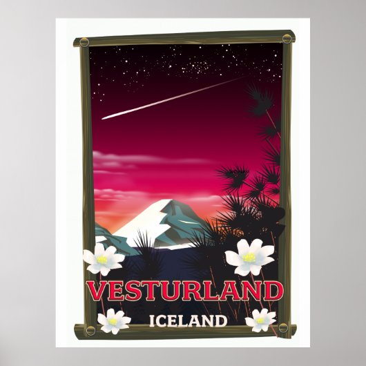 Reiseplakat für Island Poster (Vorne)