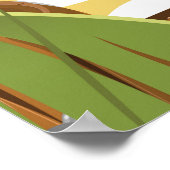 Reiseplakat für Jamaika-Cartoon Poster (Ecke)