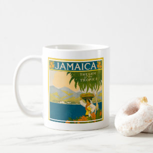 Reiseplakat für Jamaika im Vintage-Stil Kaffeetasse