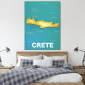 Reiseplakat für Kreta Leinwanddruck (Insitu (Schlafzimmer))