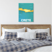 Reiseplakat für Kreta Leinwanddruck (Insitu (Schlafzimmer))