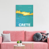 Reiseplakat für Kreta Leinwanddruck (Insitu (Wohnzimmer))