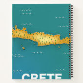 Reiseplakat für Kreta Notizblock (Rückseite)