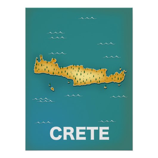 Reiseplakat für Kreta Poster (Vorderseite)