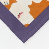 Reiseplakat für Londoner Untergrund U-Bahn Fleecedecke (Ecke)