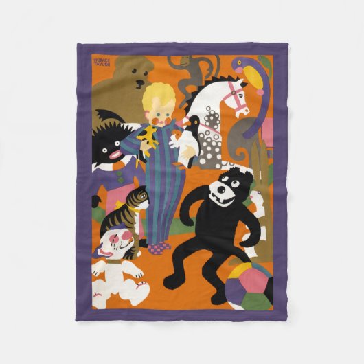 Reiseplakat für Londoner Untergrund U-Bahn Fleecedecke (Vorderseite)