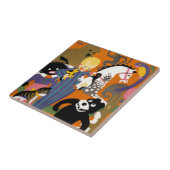 Reiseplakat für Londoner Untergrund U-Bahn Fliese (Seite)