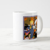 Reiseplakat für Londoner Untergrund U-Bahn Jumbo-Tasse (Vorderseite Rechts)