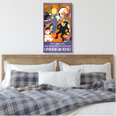 Reiseplakat für Londoner Untergrund U-Bahn Leinwanddruck (Insitu (Schlafzimmer))