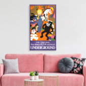 Reiseplakat für Londoner Untergrund U-Bahn Leinwanddruck (Insitu (Wohnzimmer))