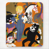 Reiseplakat für Londoner Untergrund U-Bahn Mousepad (Vorne)