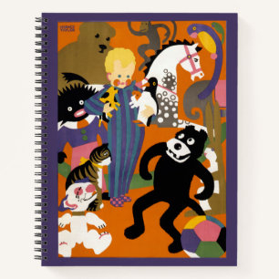 Reiseplakat für Londoner Untergrund U-Bahn Notizblock