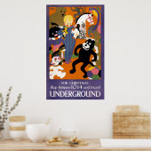 Reiseplakat für Londoner Untergrund U-Bahn Poster (Küche)