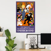 Reiseplakat für Londoner Untergrund U-Bahn Poster (Heimbüro)