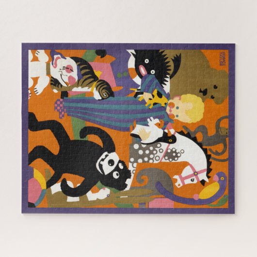 Reiseplakat für Londoner Untergrund U-Bahn Puzzle (Horizontal)