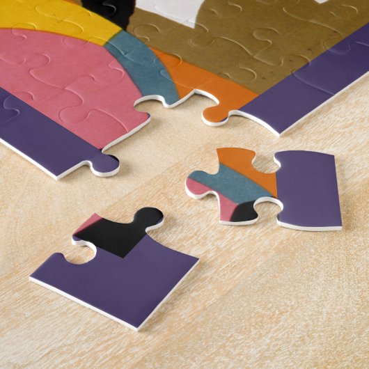 Reiseplakat für Londoner Untergrund U-Bahn Puzzle (Seite)