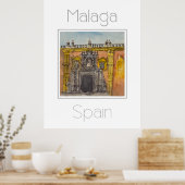 Reiseplakat für Malaga Spanien Poster (Küche)