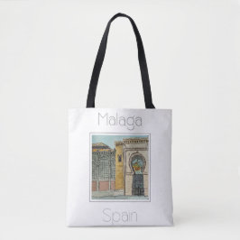 Reiseplakat für Malaga Spanien Tasche