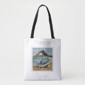 Reiseplakat für Malaga Spanien Tasche (Vorderseite)