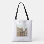 Reiseplakat für Malaga Spanien Tasche (Rückseite)