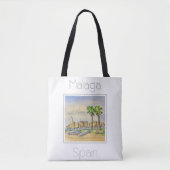 Reiseplakat für Malaga Spanien Tasche (Vorderseite)
